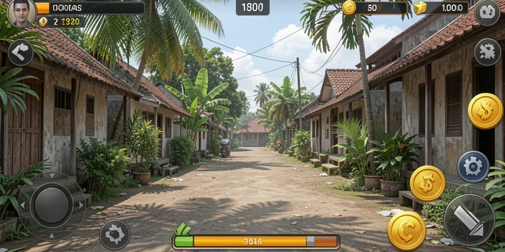 Menu upgrade karakter yang mudah digunakan dan intuitif.